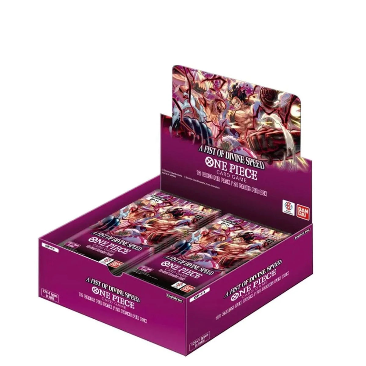 One Piece – OP-11 “A Fist of Divine Speed” English Booster Box
