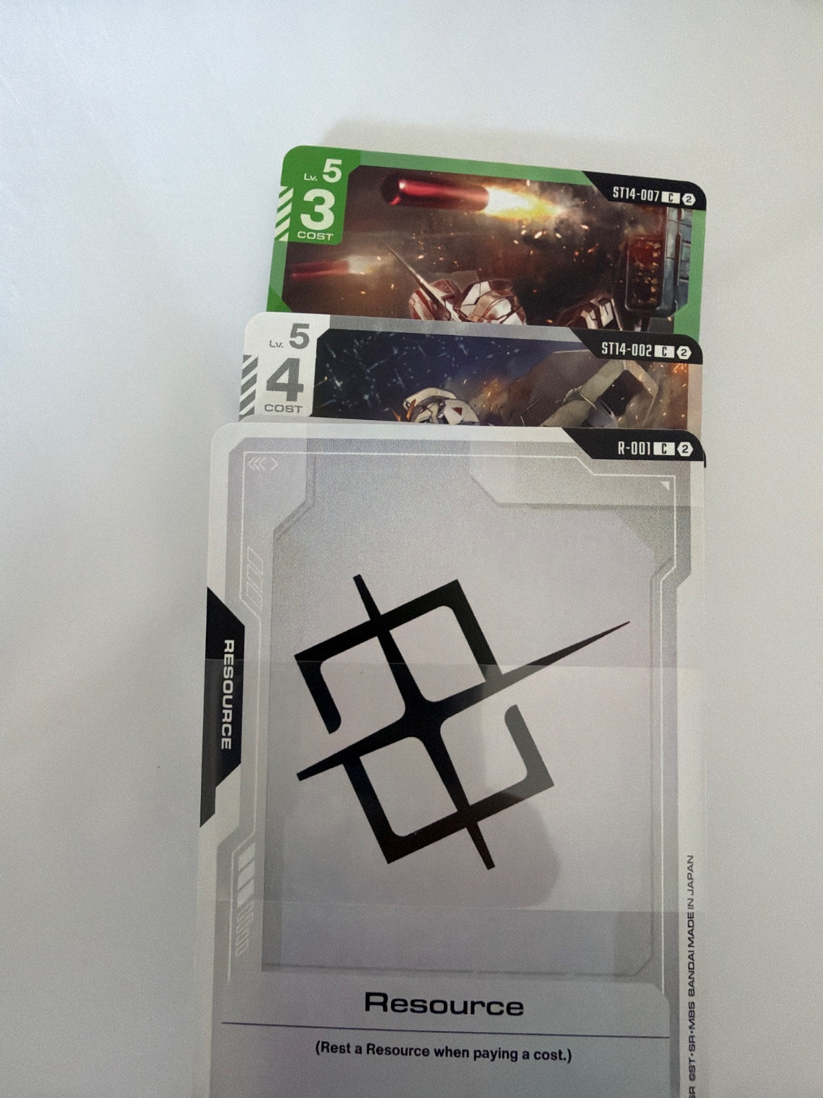 Gundam card game STARTER DECK 14 (NO BOX AND NO PROMO CARD)