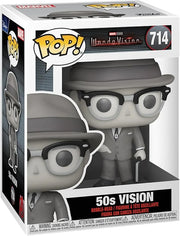 FUNKO POP!: Marvel - WandaVision - Vision 50s (B&W) (Styles May Vary)