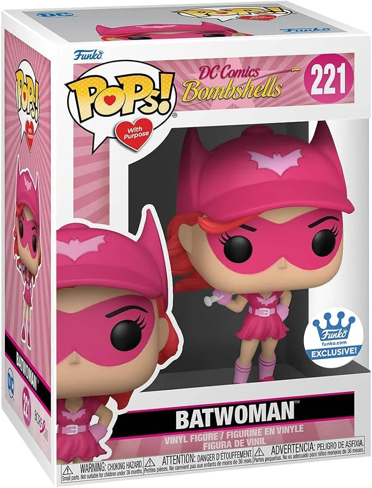 Funko Pop! Batwoman #221 DC Comics Bombshells Breast Cancer Awareness special edition vinyl figure.