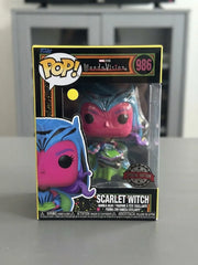Funko Pop! Marvel WandaVision Scarlet Witch (Black Light) #986 Special Edition