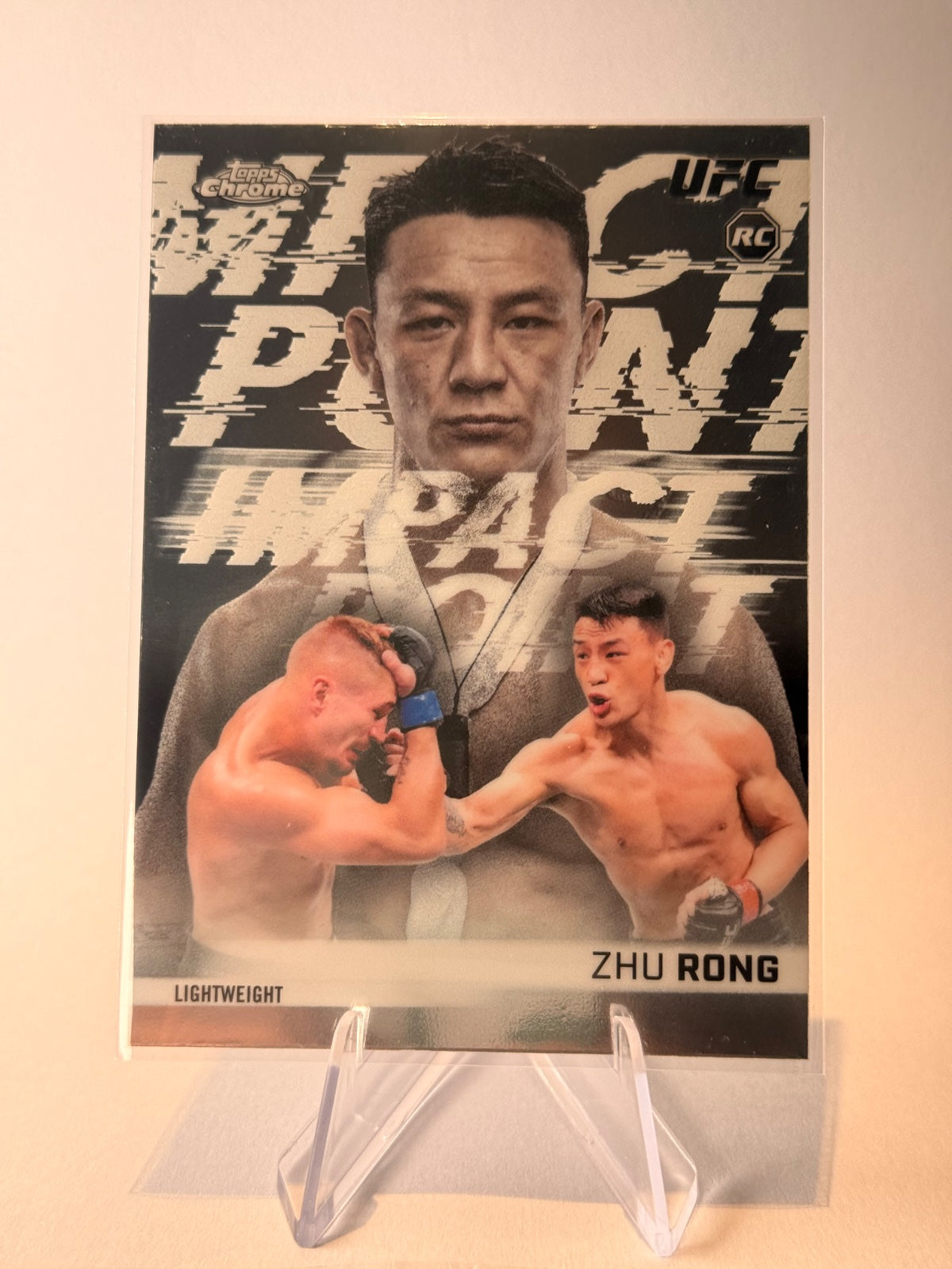 2026 Topps Chrome UFC Zhu Rong RC Impact Point #IP-12