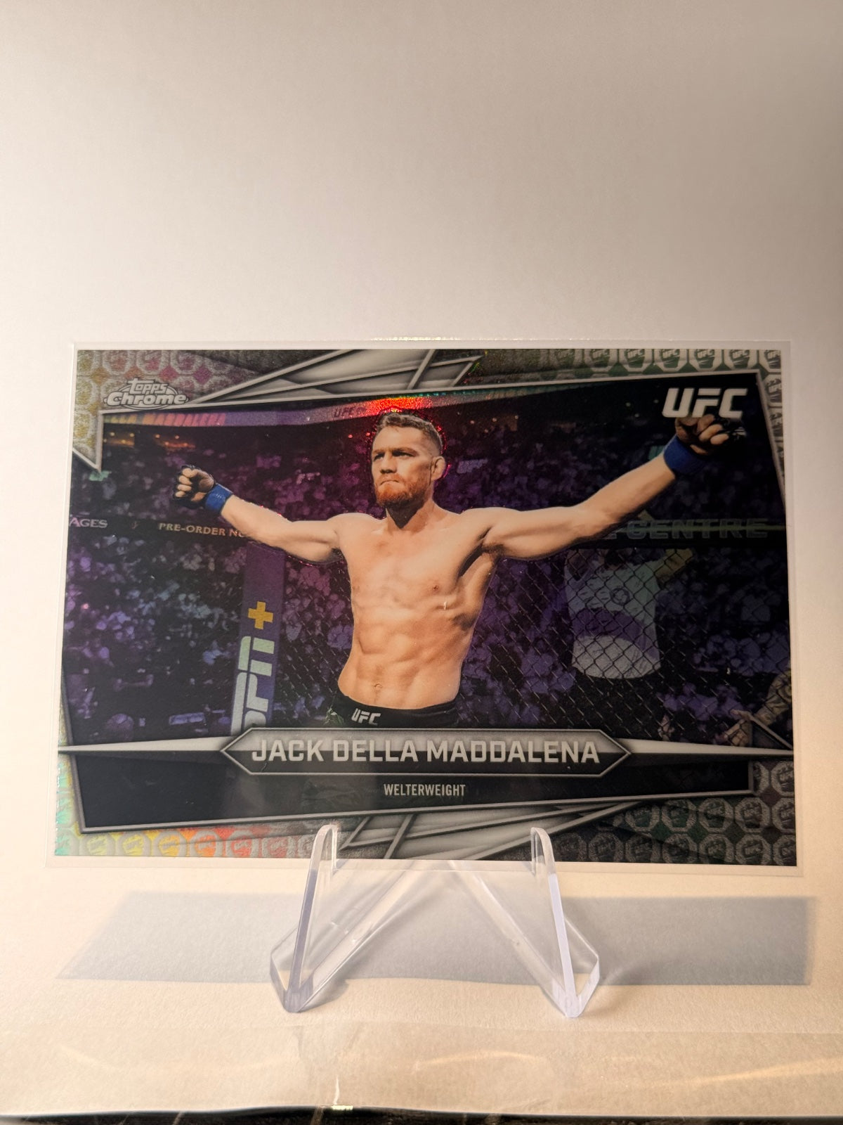 2026 Topps Chrome UFC Jack Della Maddalena #75 UFC Glove Refractor