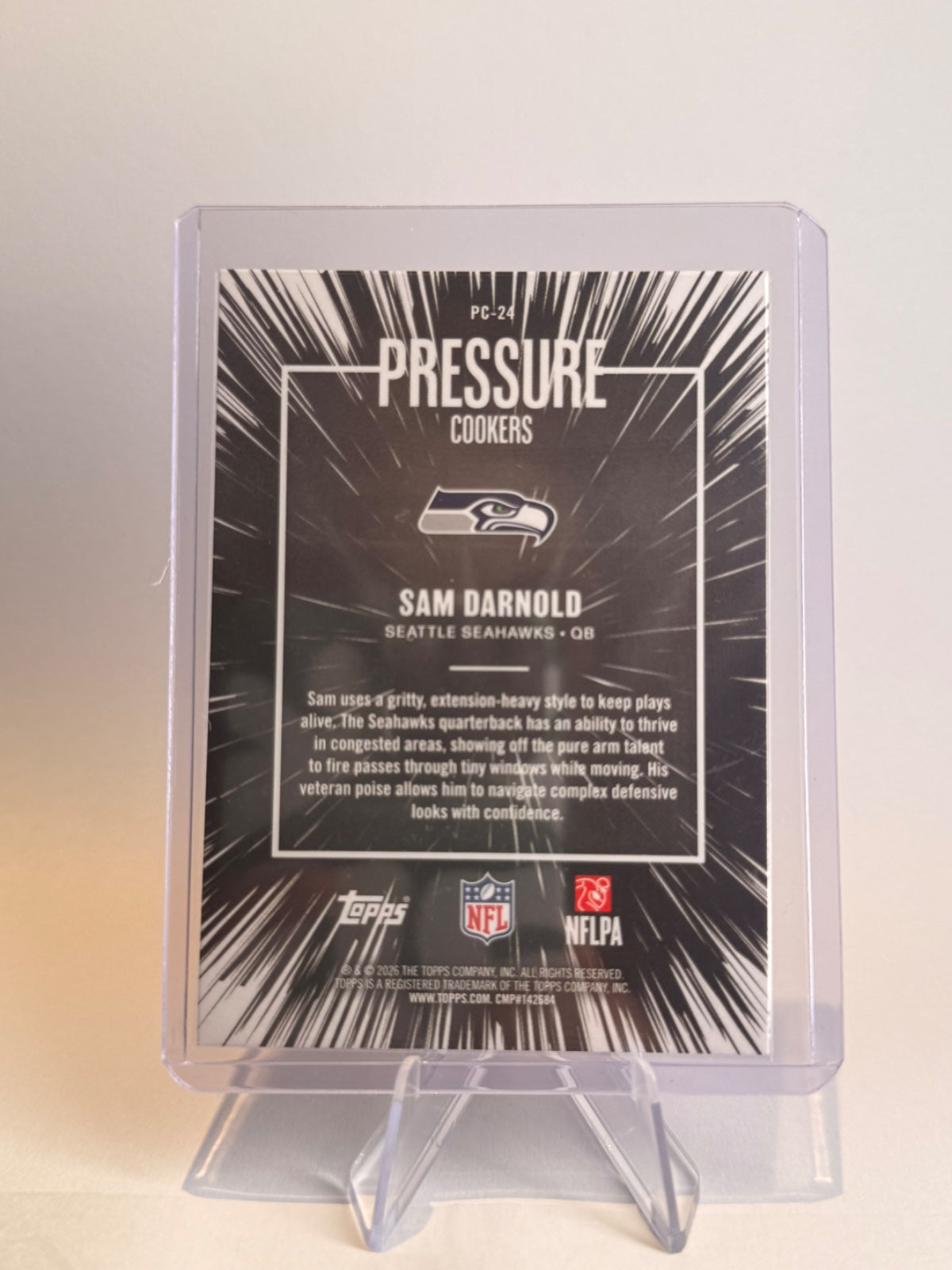 2026 Topps Flagship Football Sam Darnold Pressure Cookers #PC-24