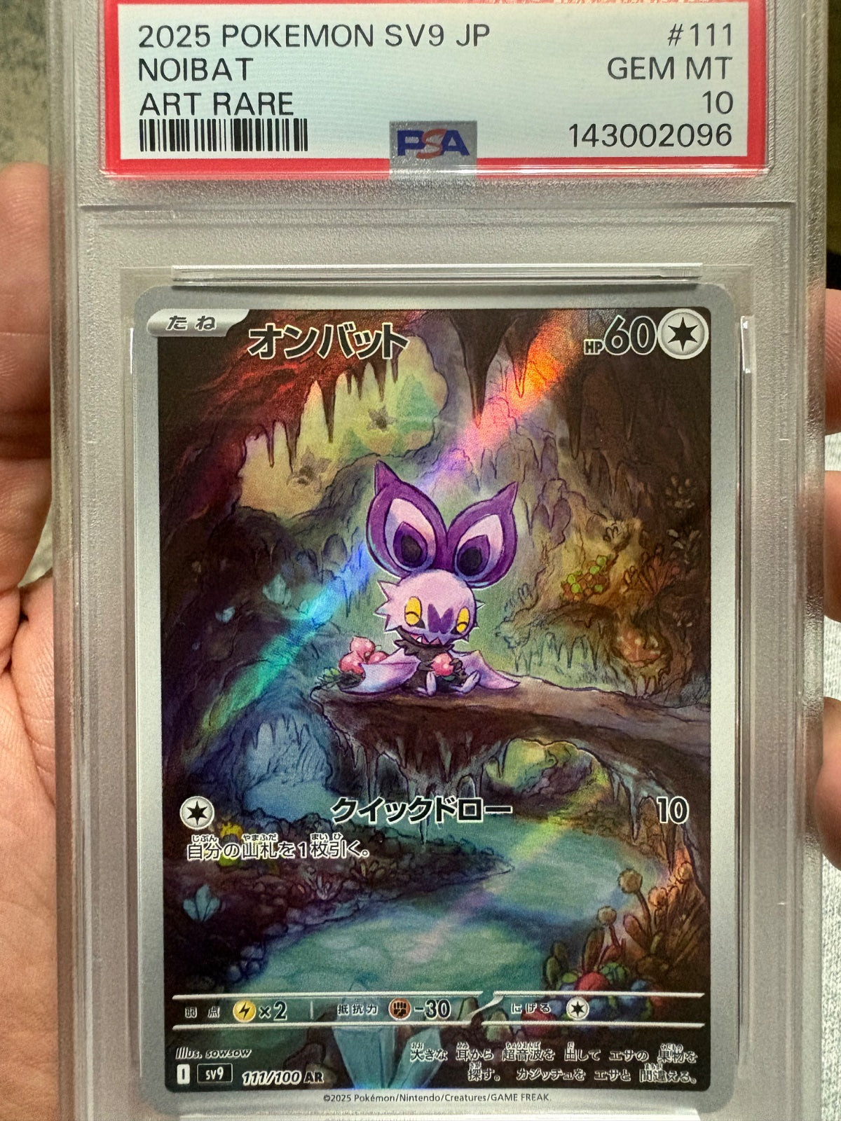 Noibat (JP) 111/100 (Battle Partners) — PSA 10