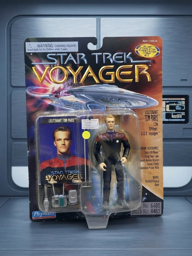 Playmates Star Trek Voyager Lieutenant Tom Paris Action Figure in its original factory-sealed ( S\N 002 )