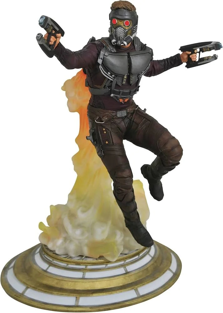 Diamond Select Toys Gallery: Marvel – Guardians of the Galaxy Vol. 2 Star-Lord PVC Statue, a 10-inch collectible figure (S\N 016 )