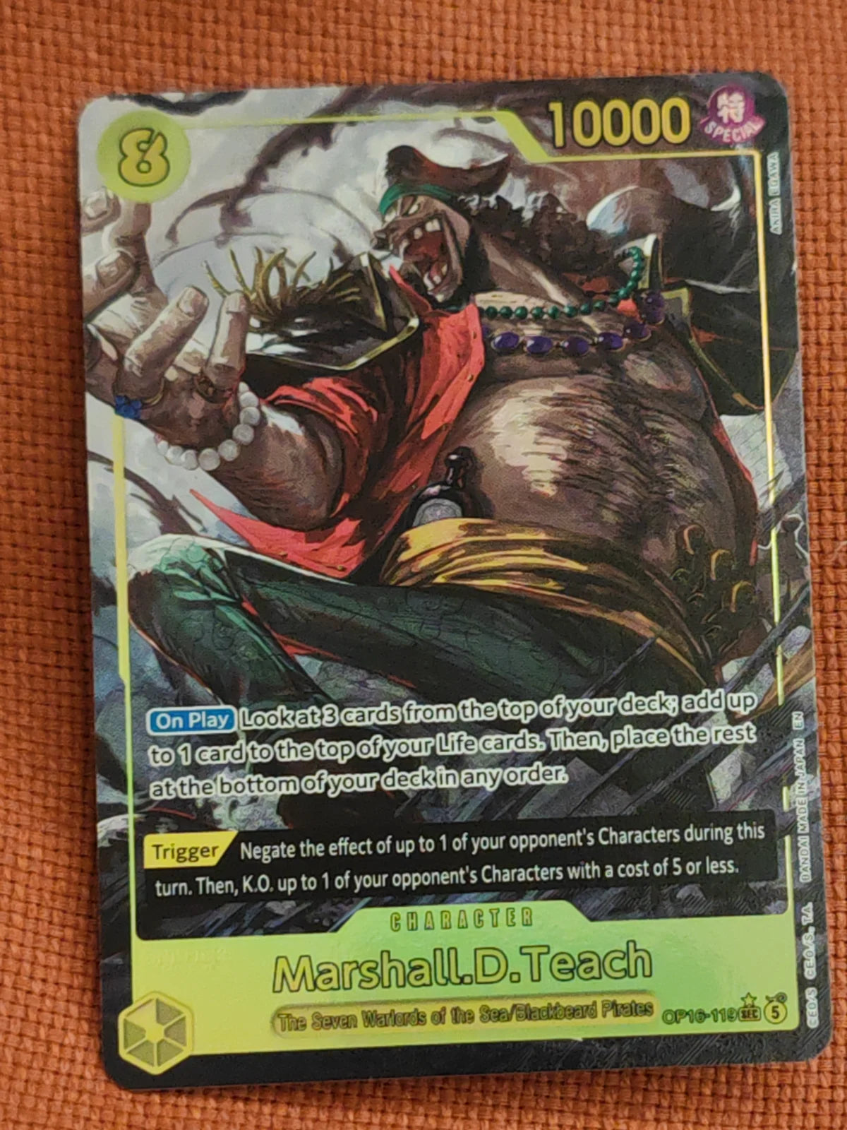 Marshall.D.Teach (119) (Alternate Art) OP16-119 (The Time of Battle)