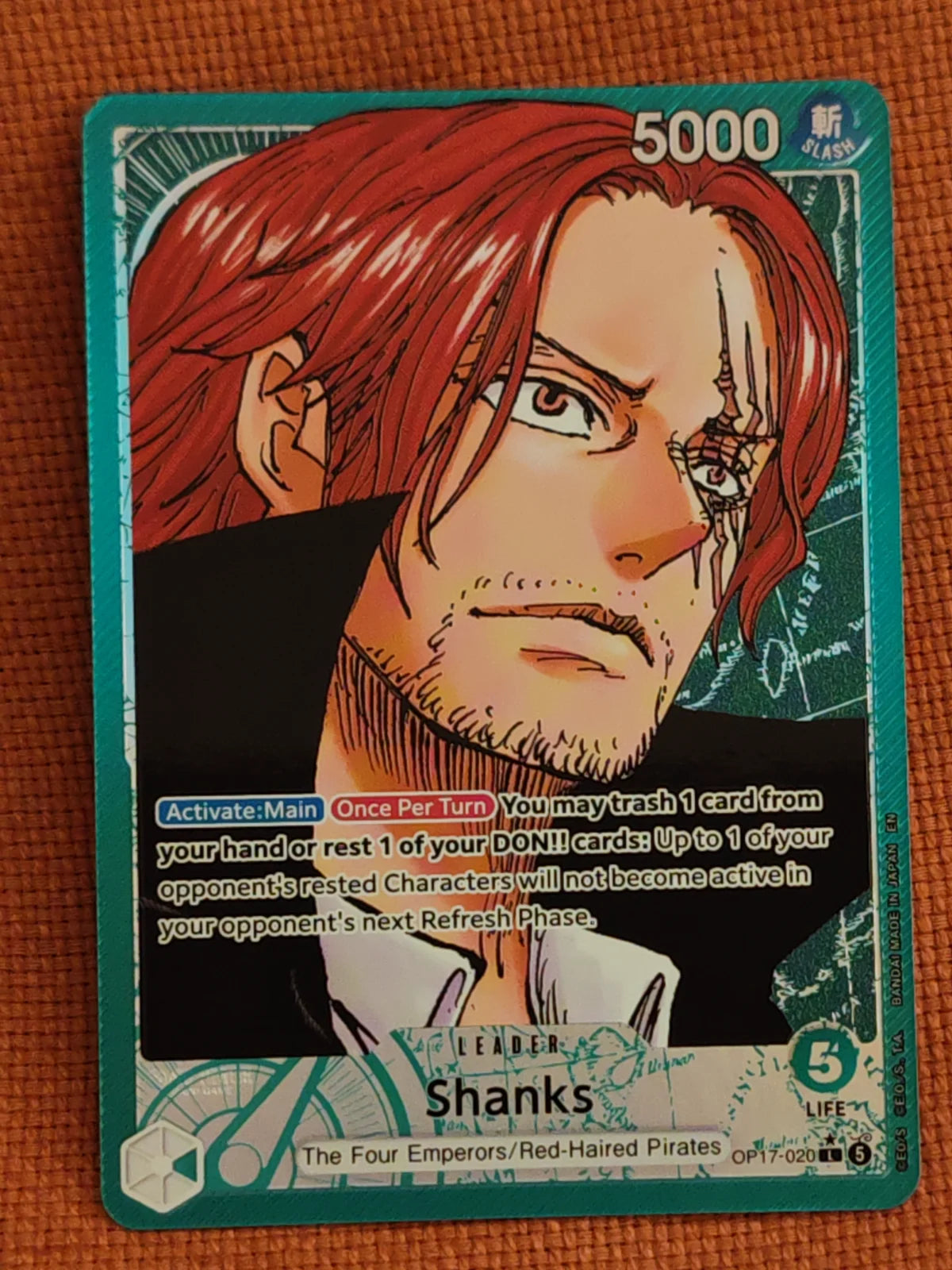 Shanks (Alternate Art) OP17-020 (The World's Strongest Warriors)
