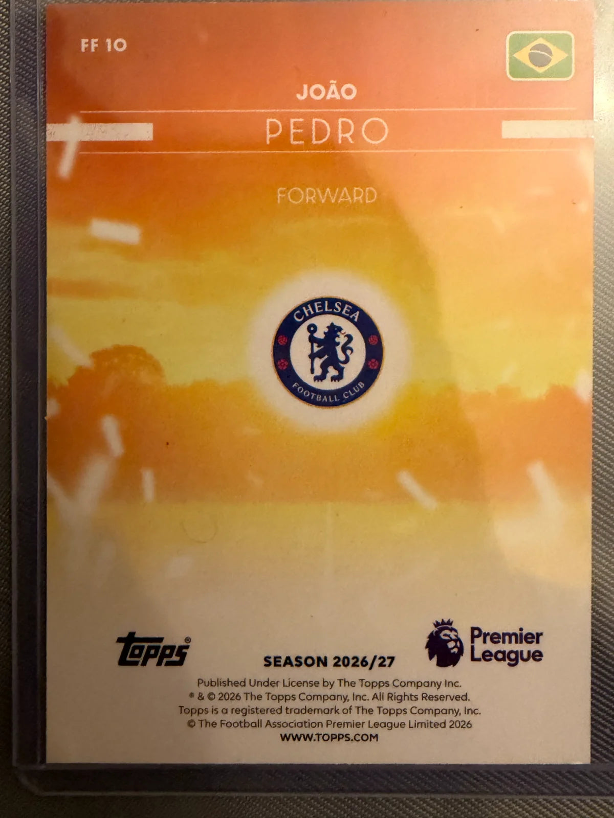 Premier League João Pedro – Flying the Flag #FF-10 – Chelsea