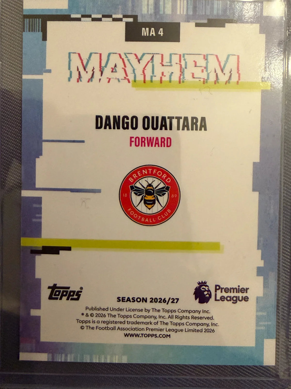 Dango Ouattara – Mayhem	Topps Premier League 2026/27