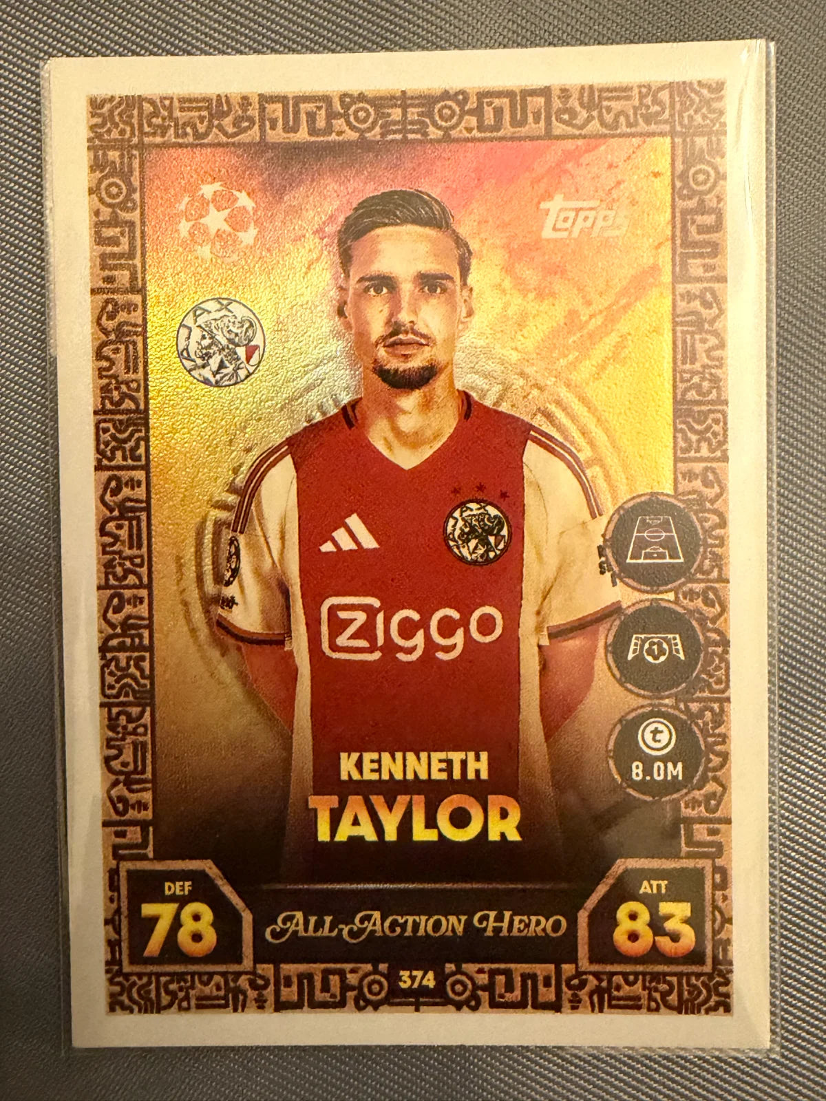 Kenneth Taylor – All-Action Hero	Topps Match Attax