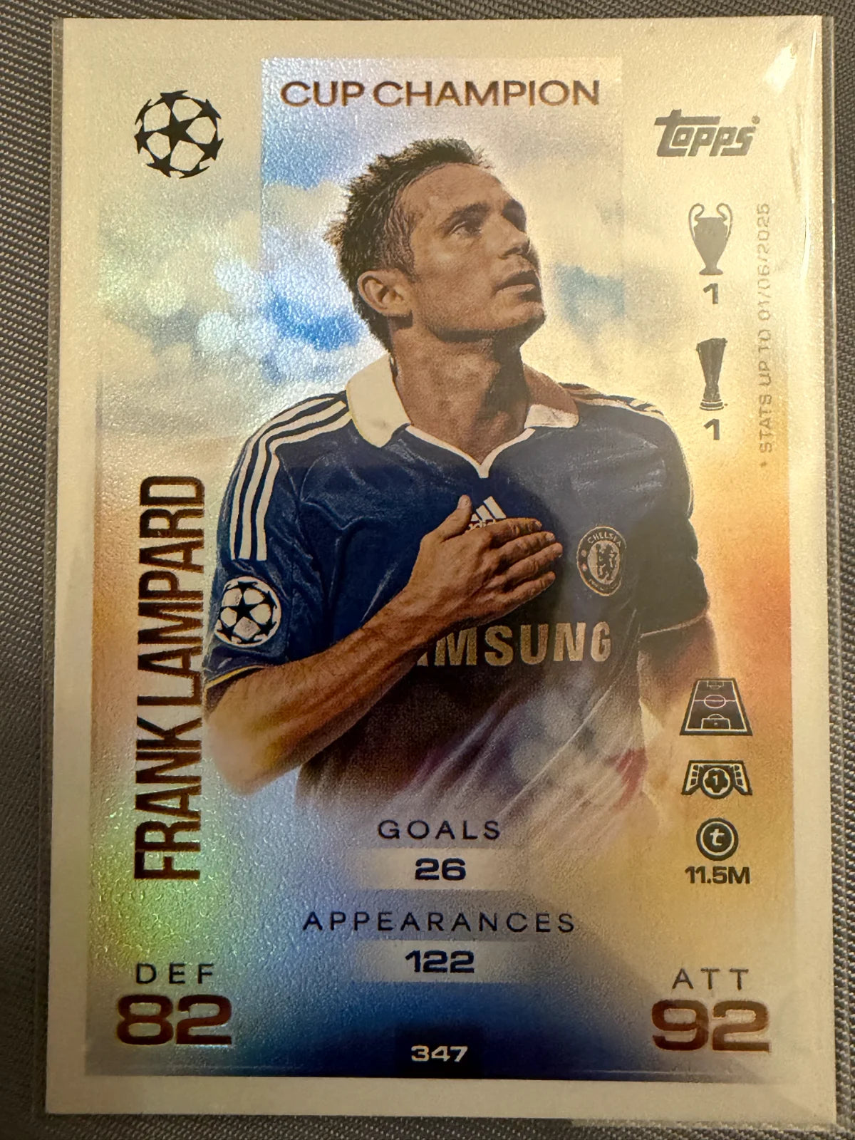 Frank Lampard – Cup Champion	Topps Match Attax