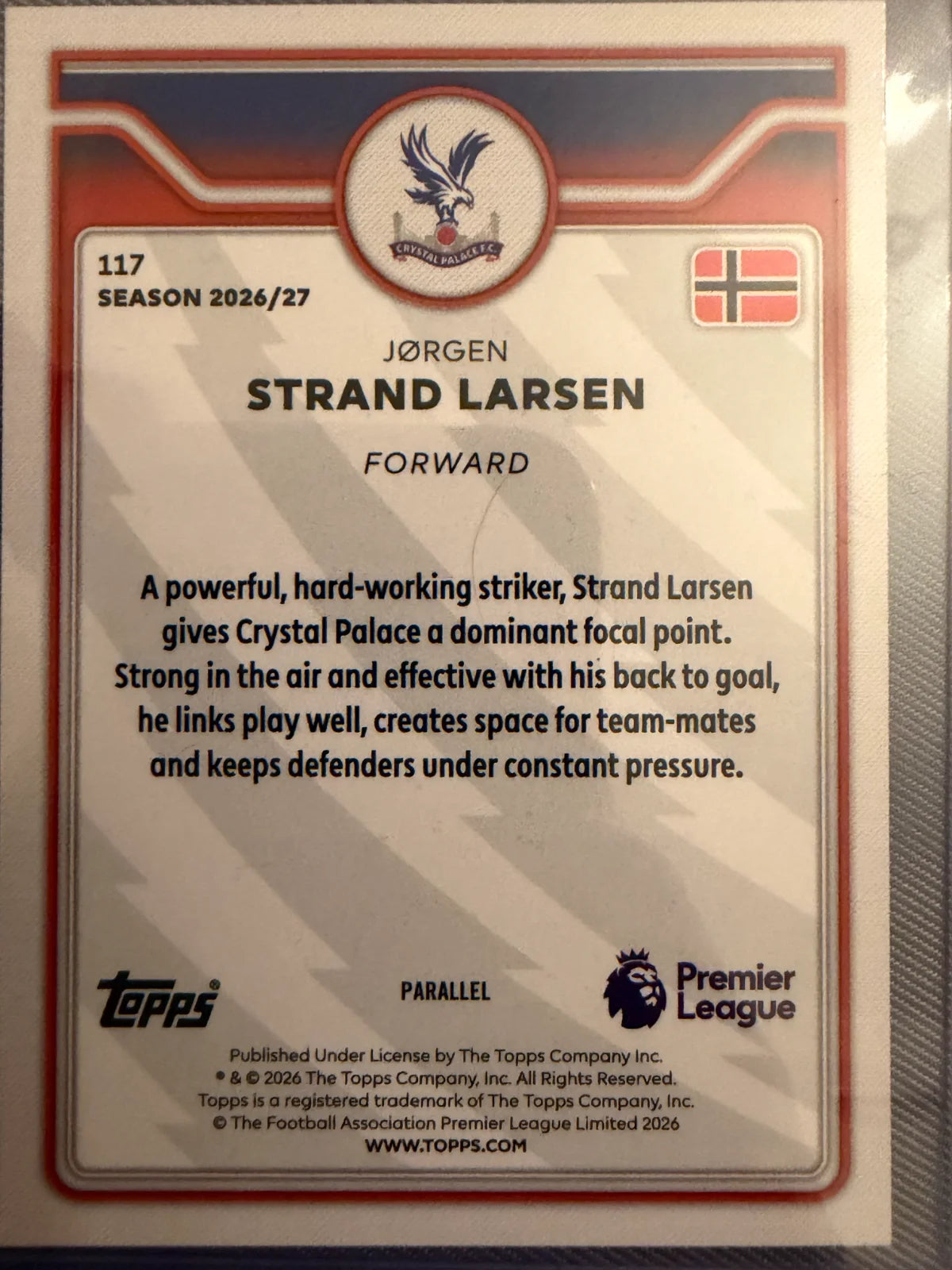Jørgen Strand Larsen #117	Parallel