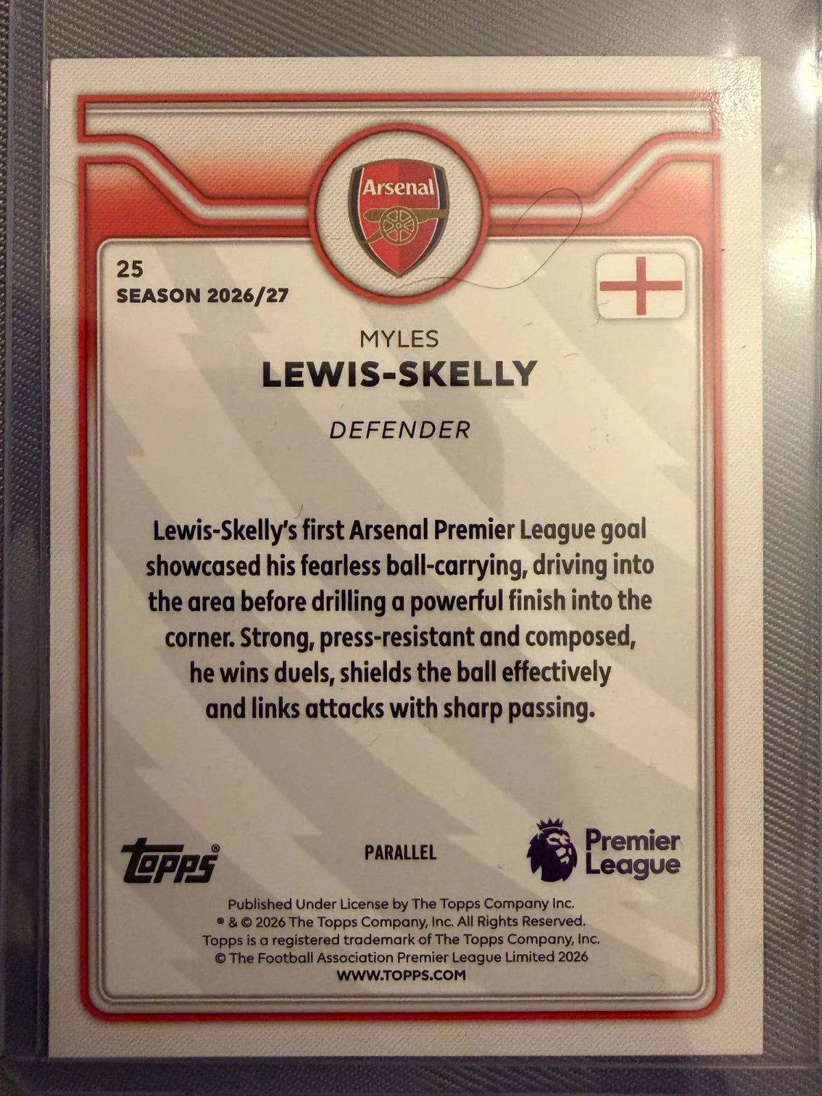 Myles Lewis-Skelly #25	Green Parallel