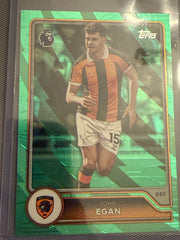 John Egan #287 – Green Parallel – Hull City – Topps Premier League 2026/27