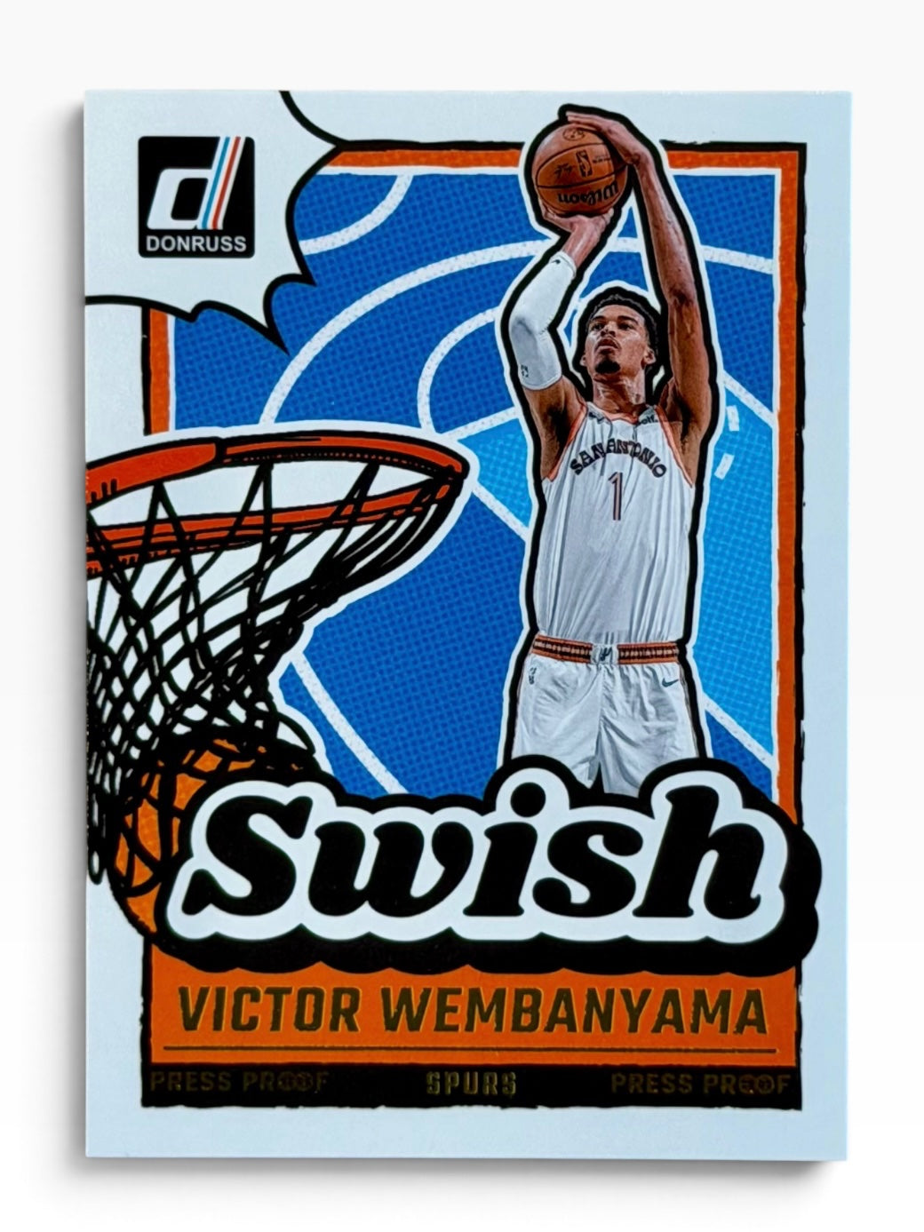 2024-25 Panini Donruss Victor Wembanyama Swish Press Proof