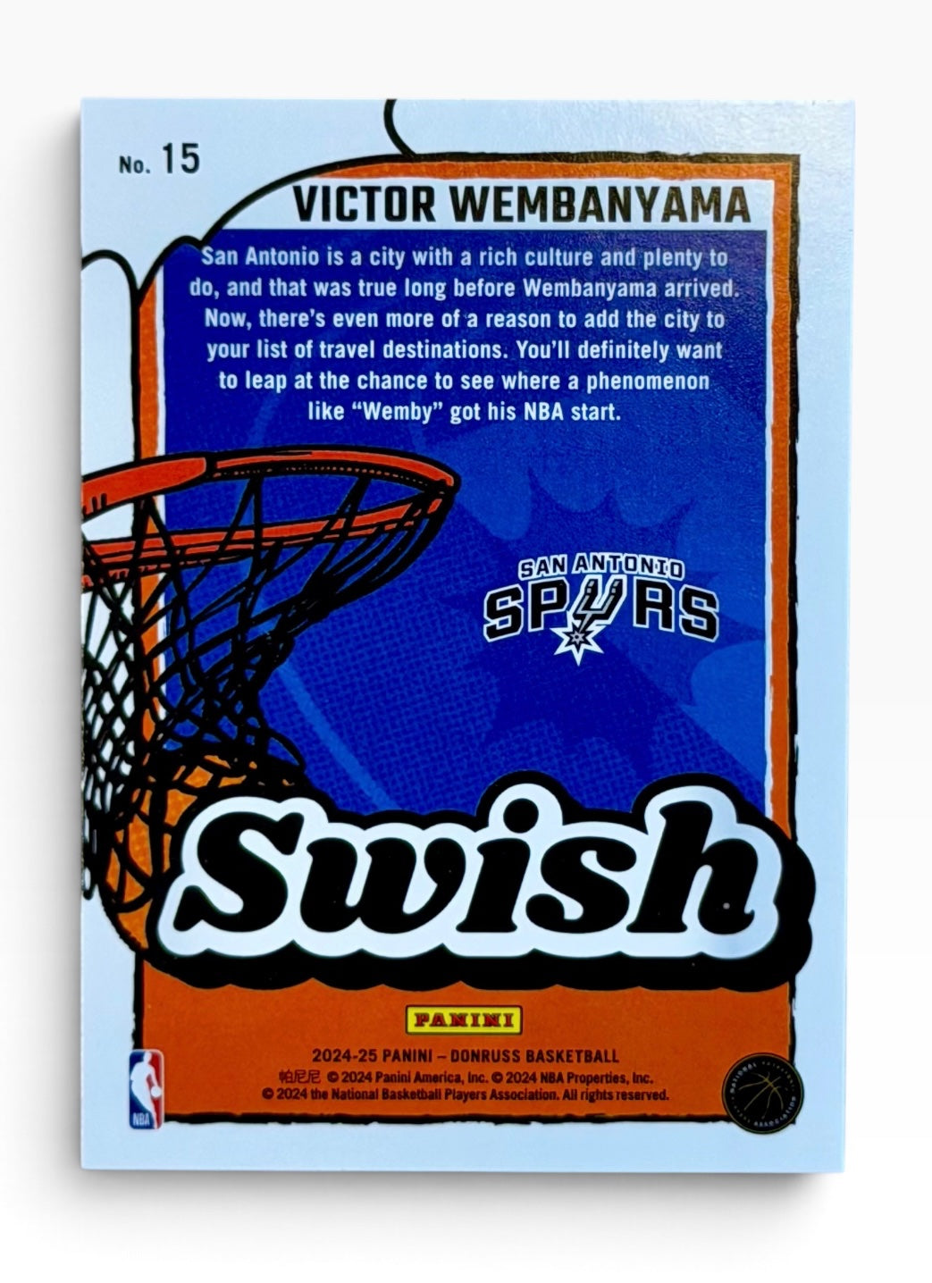 2024-25 Panini Donruss Victor Wembanyama Swish