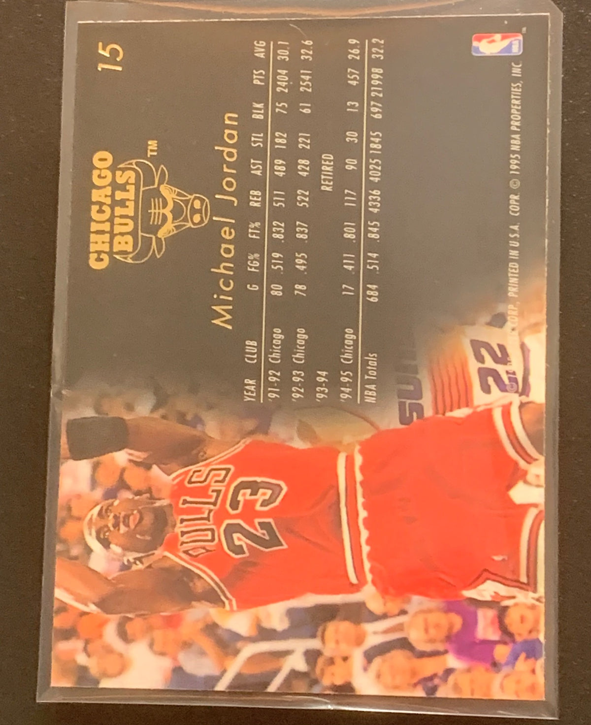 1995-96 Flair Michael Jordan #15