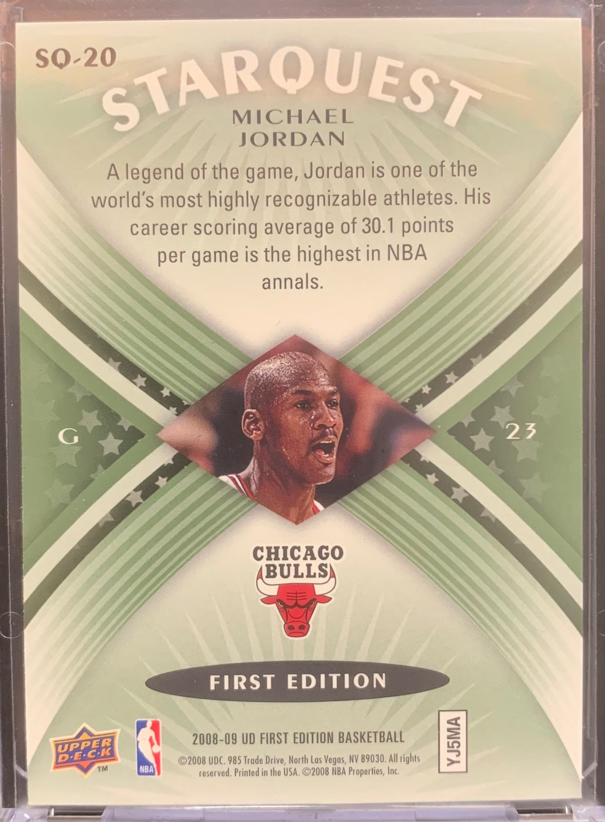 First edition star quest #SQ-20 Michael Jordan