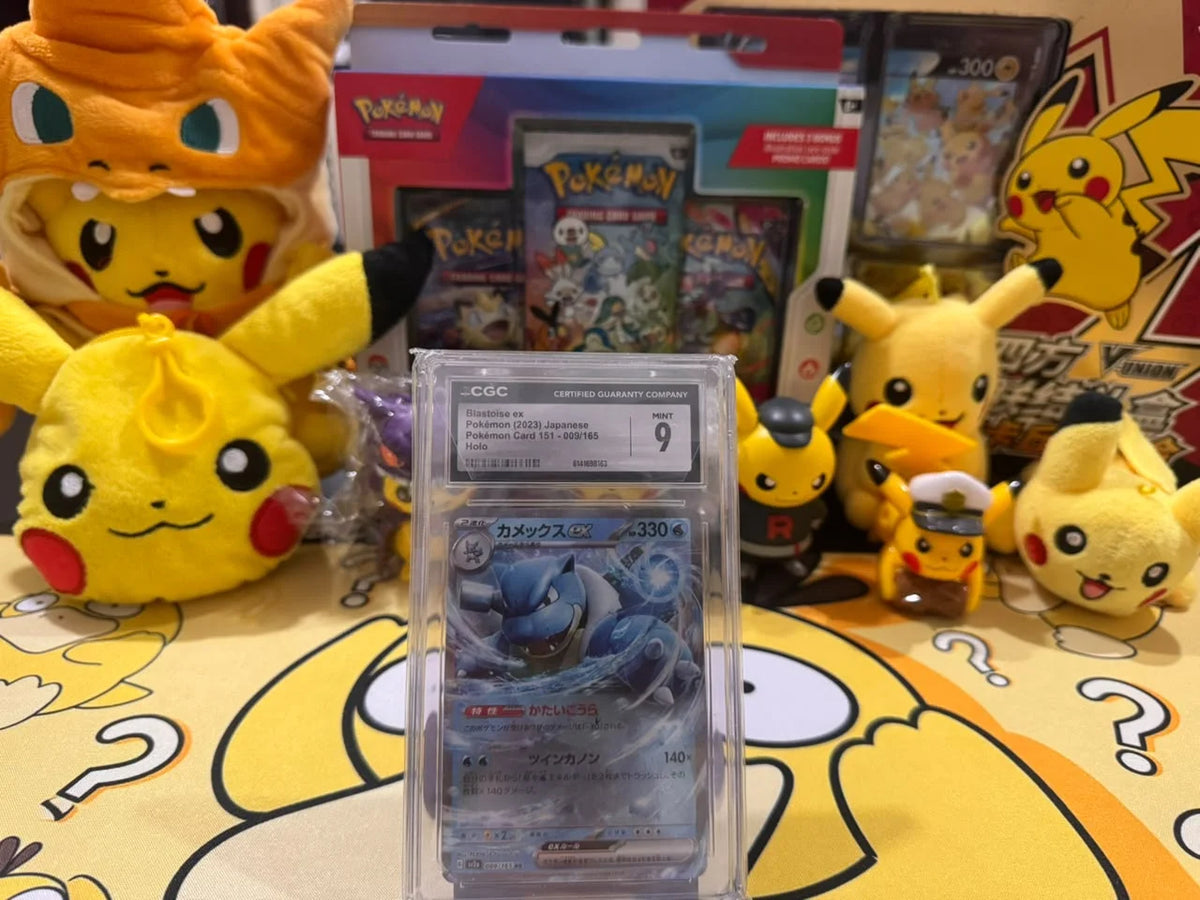 Blastoise ex (JP) 009/165 (Pokemon 151) — CGC 9