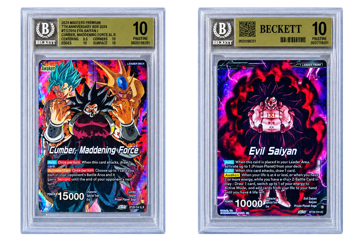 Evil Saiyan // Cumber, Maddening Force BT20-114 (Expansion Deck Box Set 24: Premium 7th Anniversary Box 2024) — BGS 10 (Pristine)