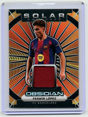 Fermin Lopez Swatches Relic  #172/199 2025-26 Panini Obsidian Solar Barcelona