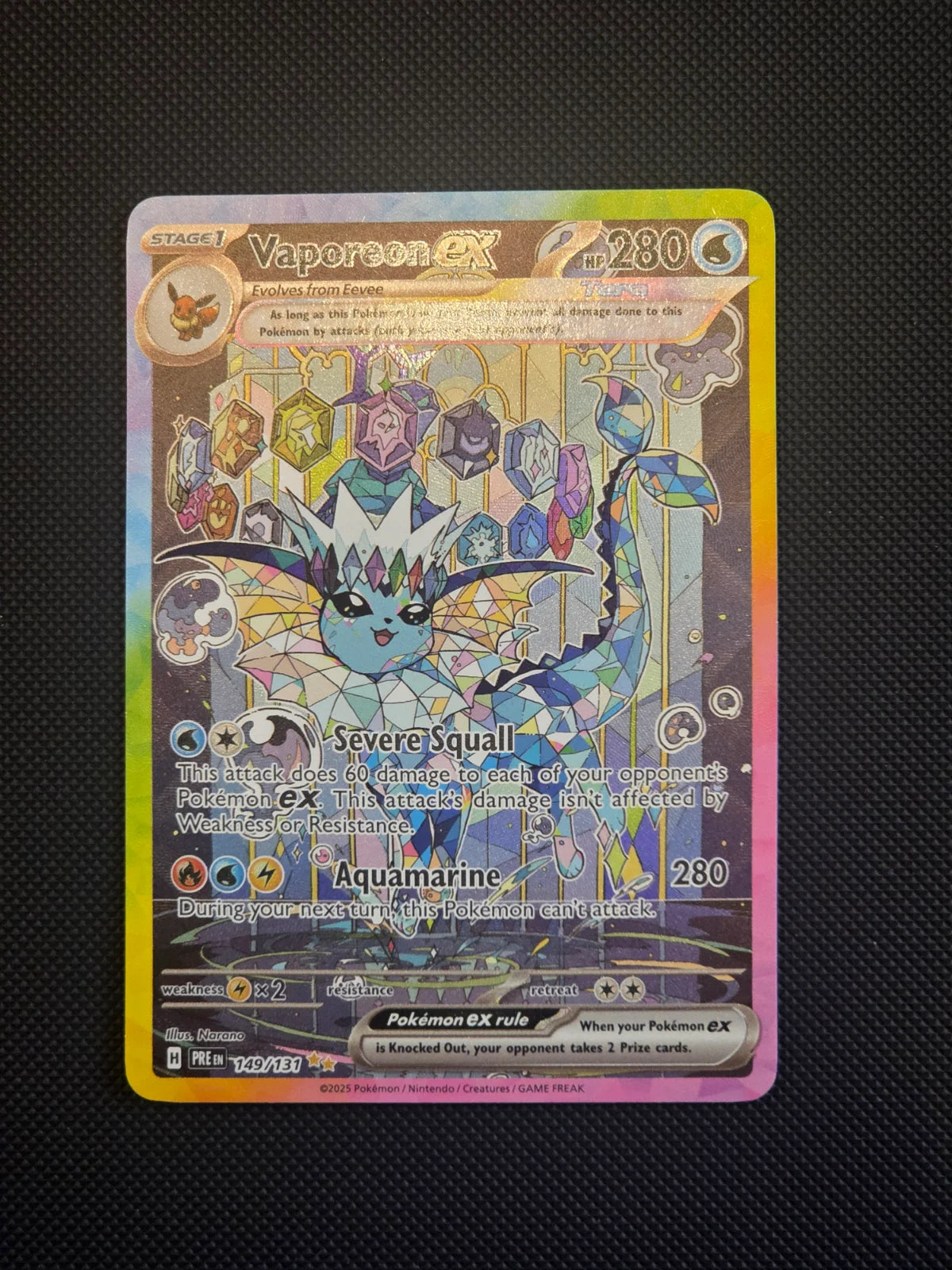 Vaporeon ex 149/131 (Prismatic Evolutions)
