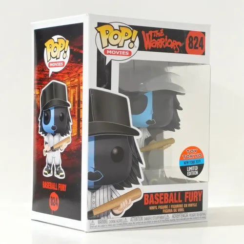 Funko Pop! Movies: The Warriors - Baseball Fury (Blue) #824 vinyl figure featuring the rare Toy Tokyo New York Comic Con 2019 exclusive sticker.