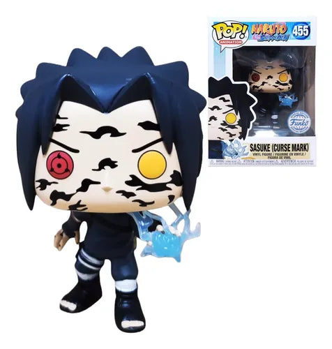 Funko Pop! Sasuke (Curse Mark) #455 Special Edition vinyl figure from Naruto Shippuden.