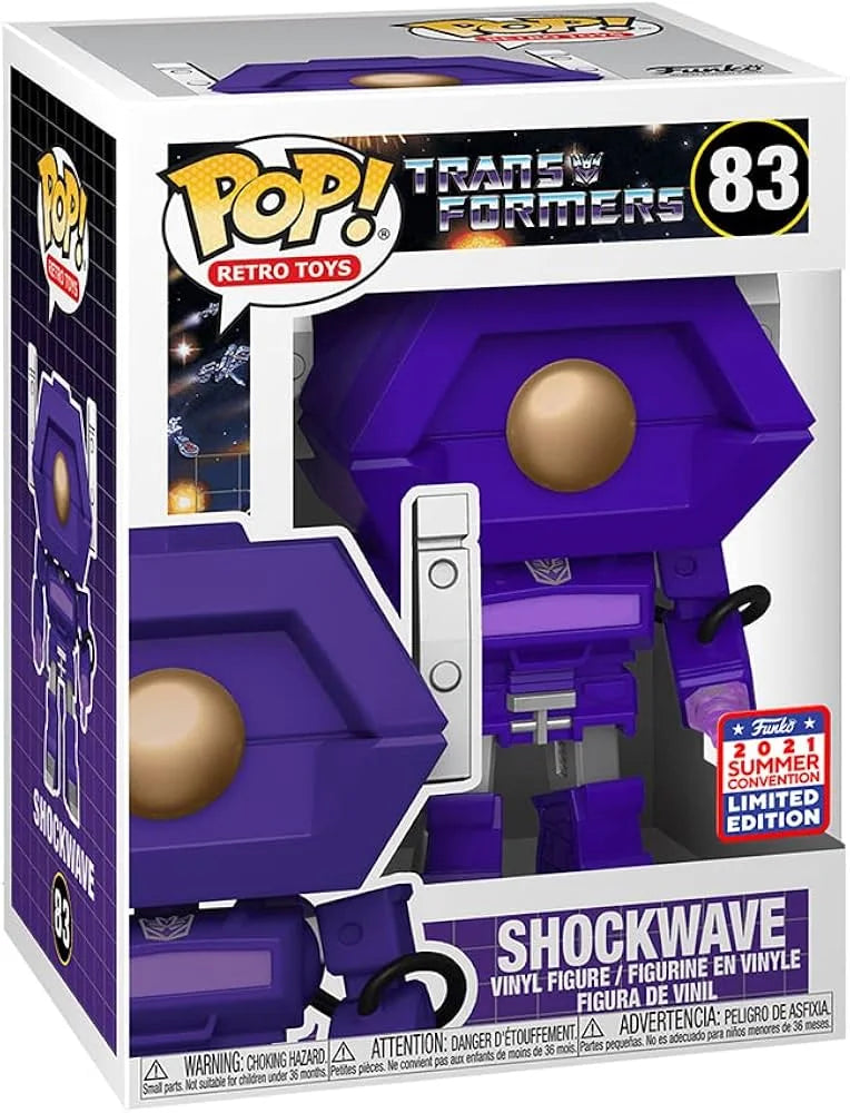 Funko POP! Retro Toys: Transformers – Shockwave Vinyl Figure from the 2021 Summer Convention Limited Edition.