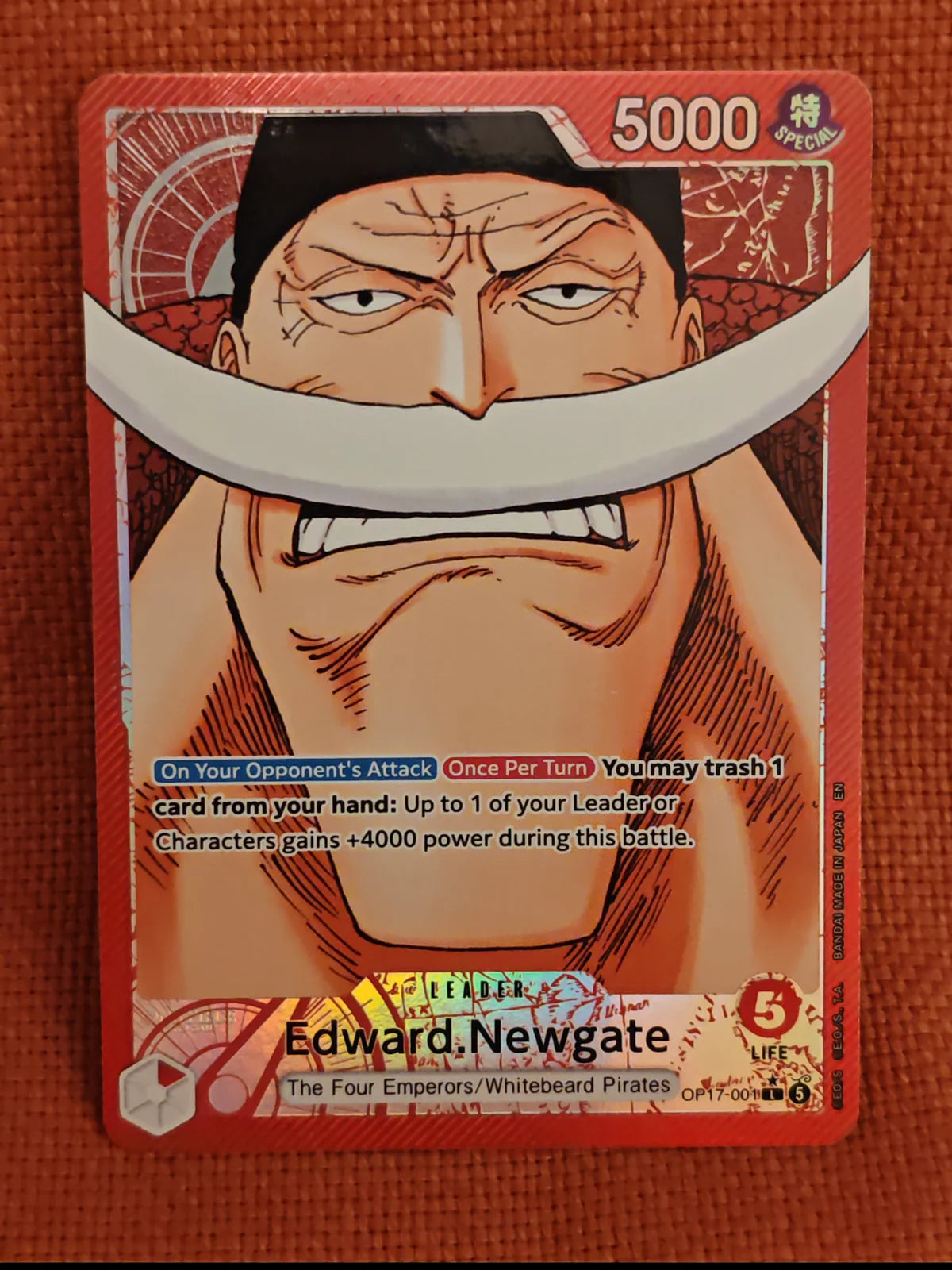 Edward.Newgate (Alternate Art) OP17-001 (The World's Strongest Warriors)