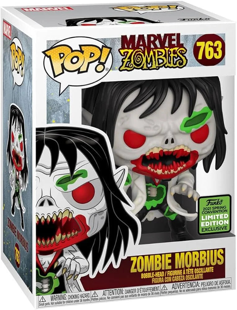 Funko Pop! Marvel Zombies #763 Zombie Morbius 2021 Spring Convention Exclusive vinyl bobble-head.