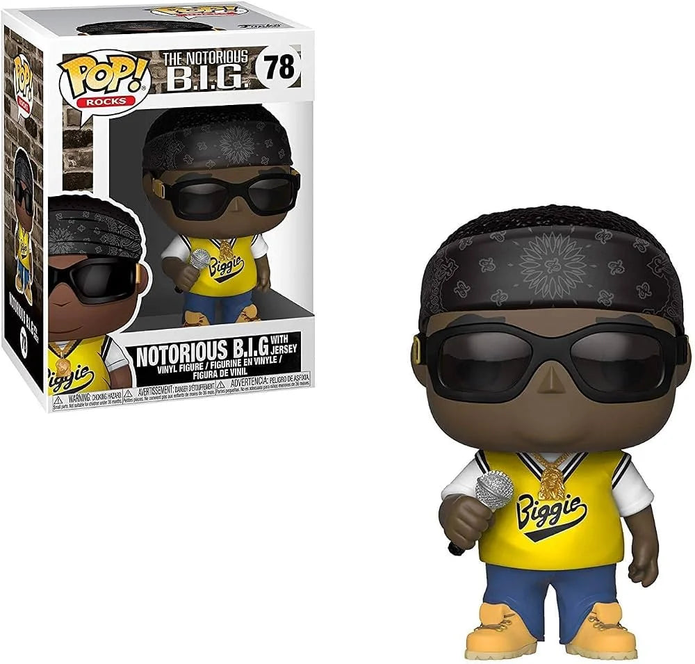 Funko Pop! Vinyl: Rocks: Notorious BIG B.I.G. Jersey - Biggie - Collectable #78