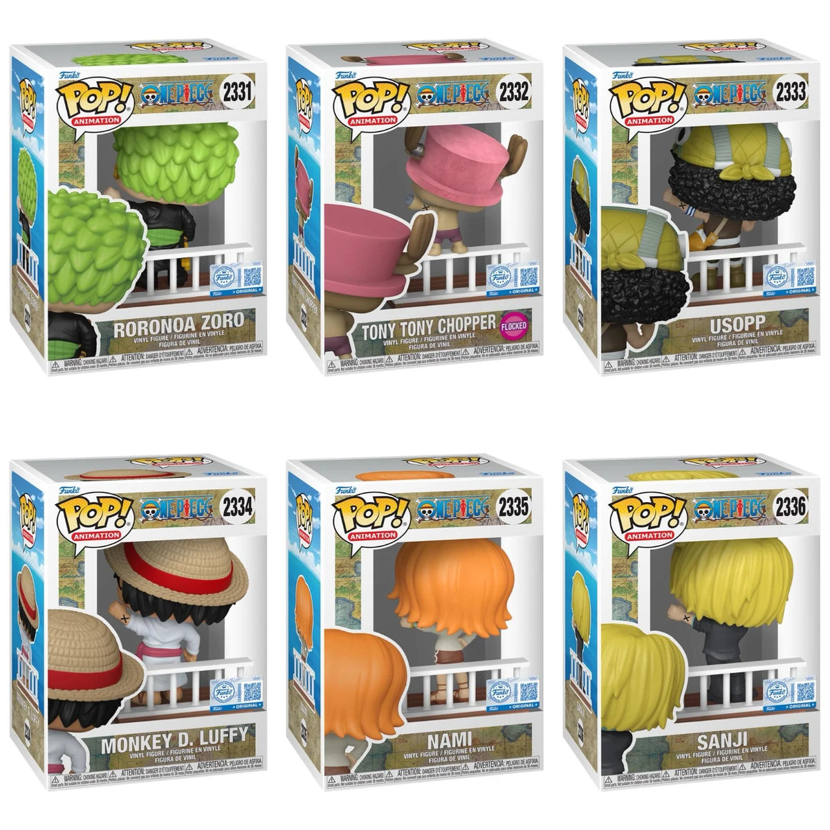 One Piece "Alabasta Farewell" Build-A-Scene Funko Pops Roronoa Zoro (#2331) Tony Tony Chopper (#2332) Usopp (#2333) Monkey D. Luffy (#2334) Nami (#2335) Sanji (#2336) The Little Things EXCLUSIVE SPECIAL EDITION