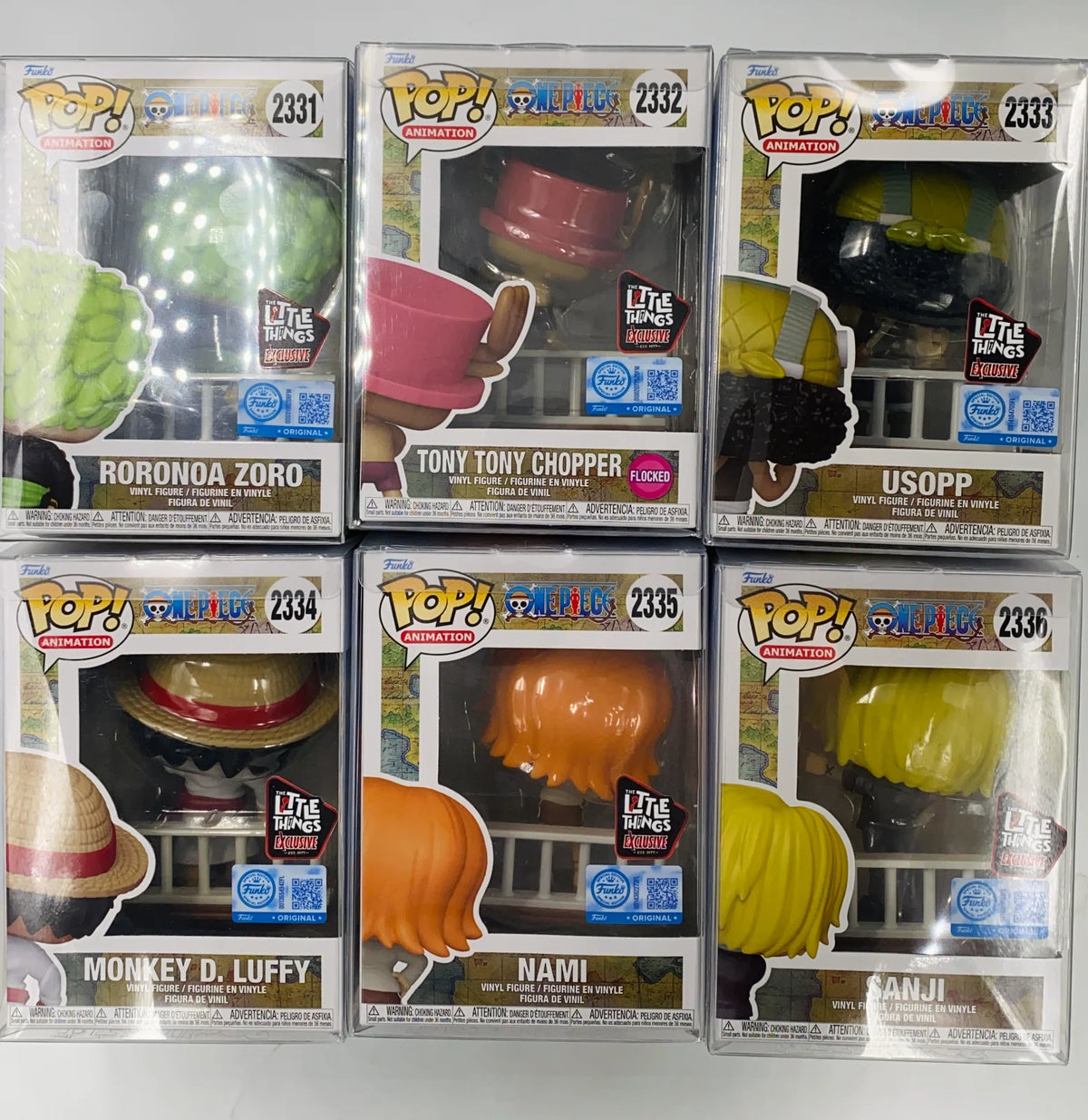 One Piece "Alabasta Farewell" Build-A-Scene Funko Pops Roronoa Zoro (#2331) Tony Tony Chopper (#2332) Usopp (#2333) Monkey D. Luffy (#2334) Nami (#2335) Sanji (#2336) The Little Things EXCLUSIVE SPECIAL EDITION