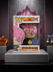 Funko Pop! Animation Super Saiyan Rosé Goku Black (#1279) Glow-in-the-Dark SPECIAL EDITION vinyl figure from Dragon Ball Super.