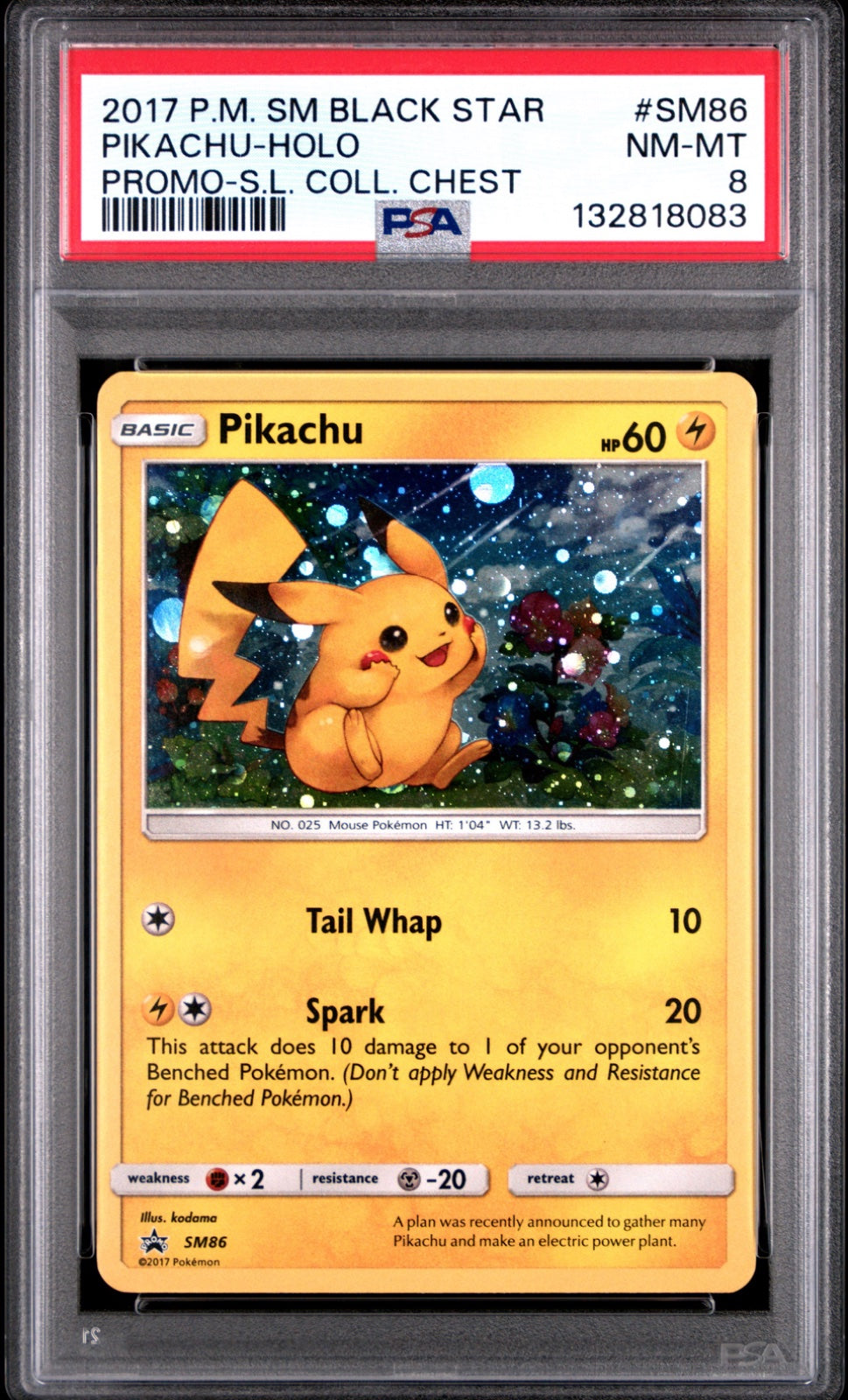 Pikachu - SM86 (General Mills Promo) (Miscellaneous Cards & Products) — PSA 8
