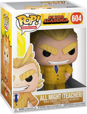 Funko Pop! Teacher All Might (#604) vinyl collectible figure from the anime series My Hero Academia.