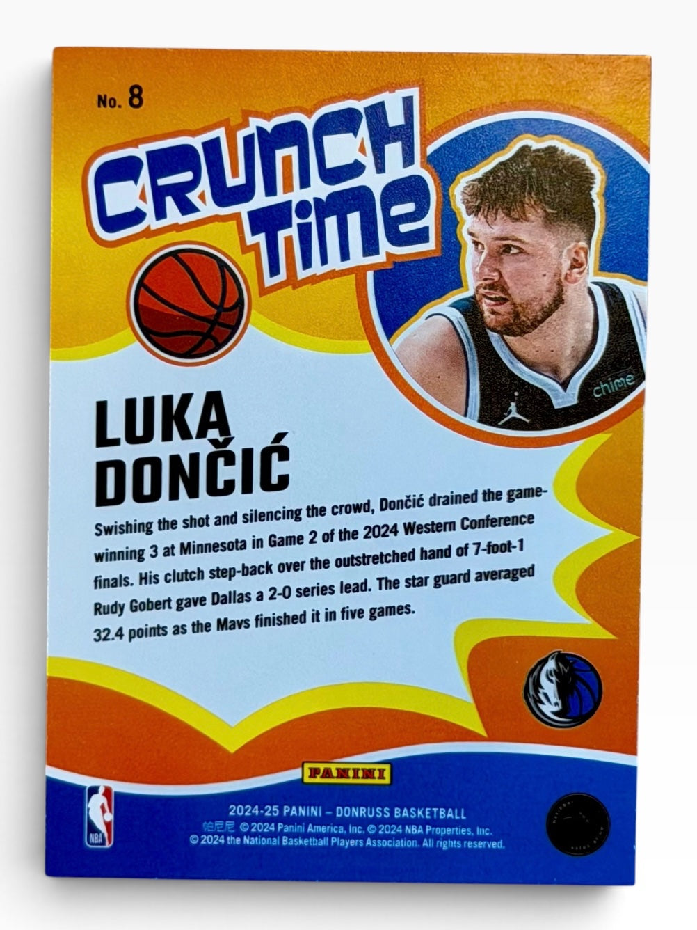 2024-25 Panini Donruss Luka Doncic Crunch Time