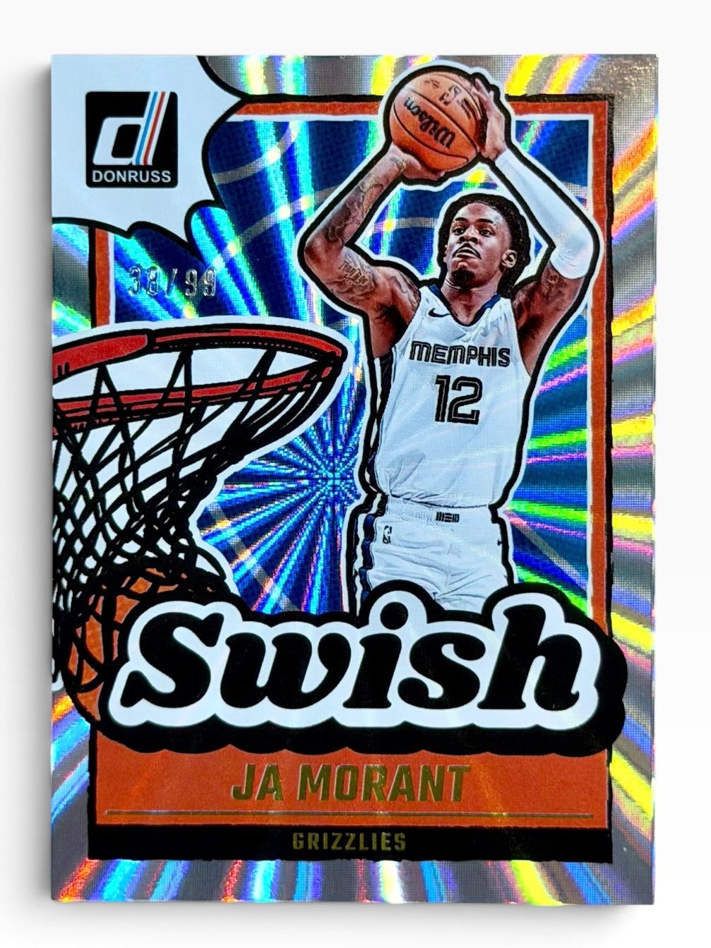 2024-25 Panini Donruss Ja Morant Swish Holo Laswr /99