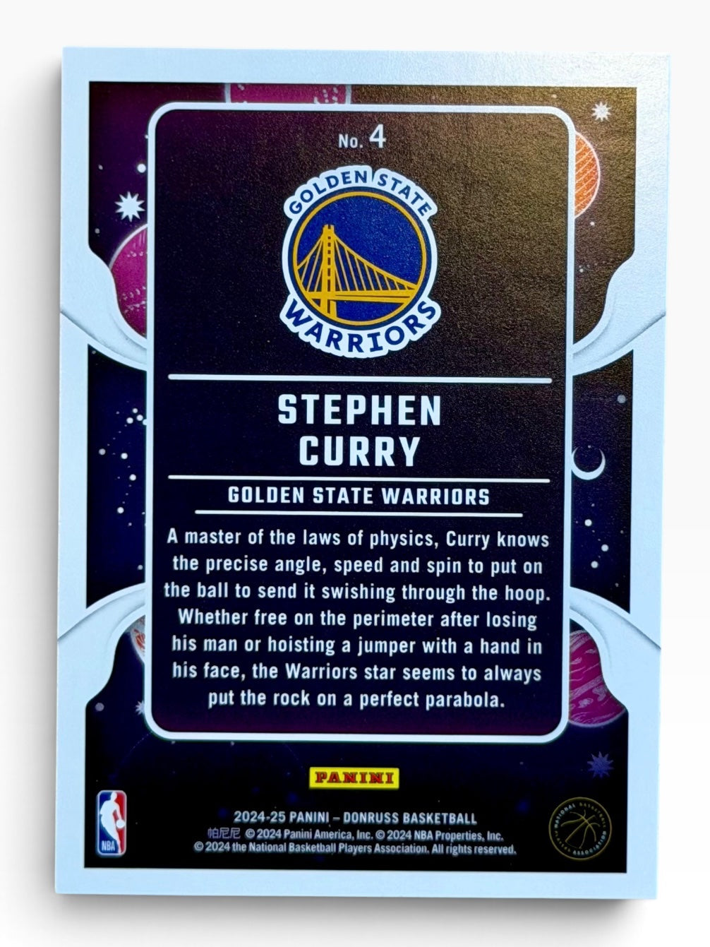 2024-25 Panini Donruss Stephen Curry Zero Gravity