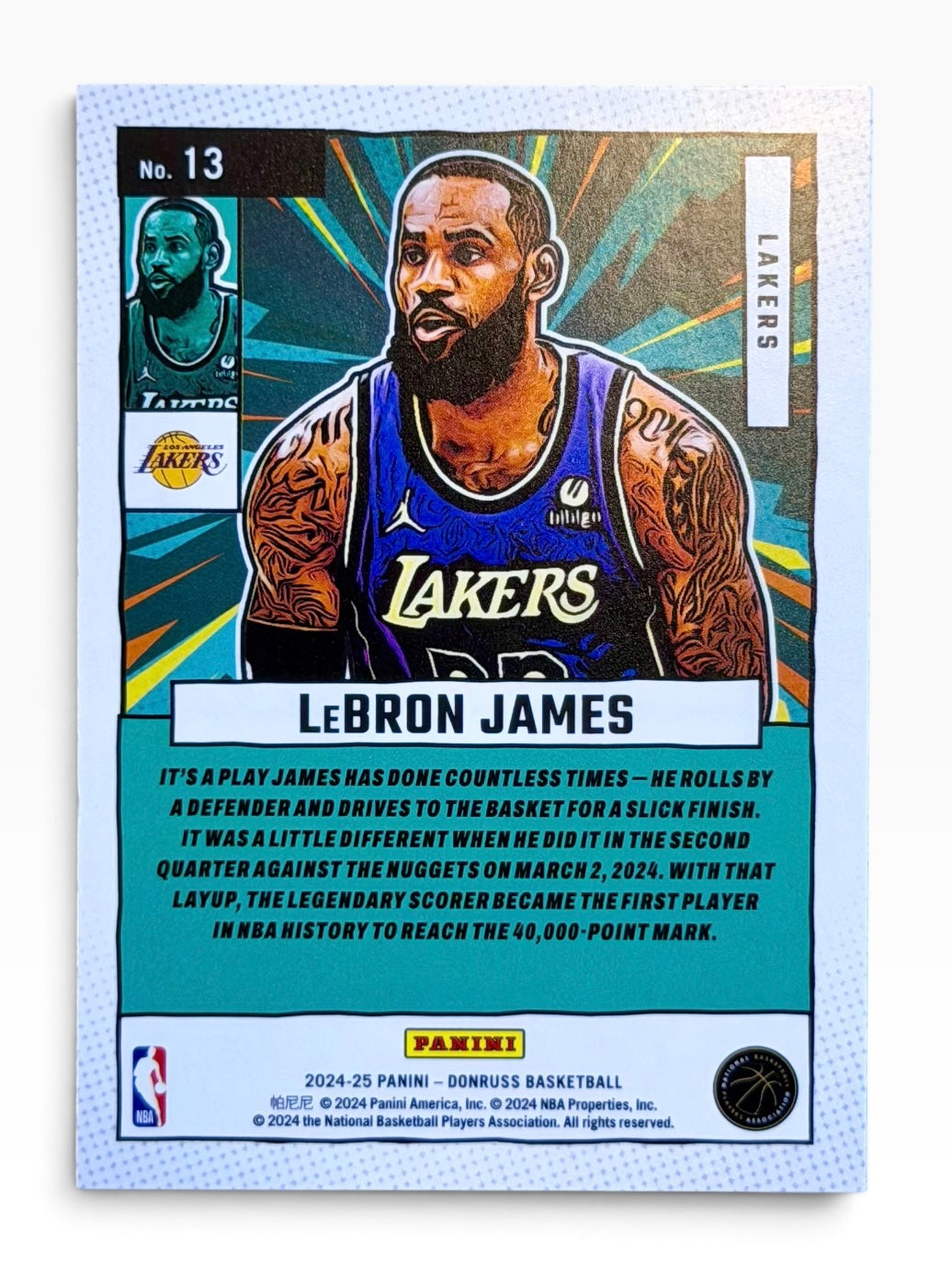 2024-25 Panini Donruss LeBron James Net Marvels