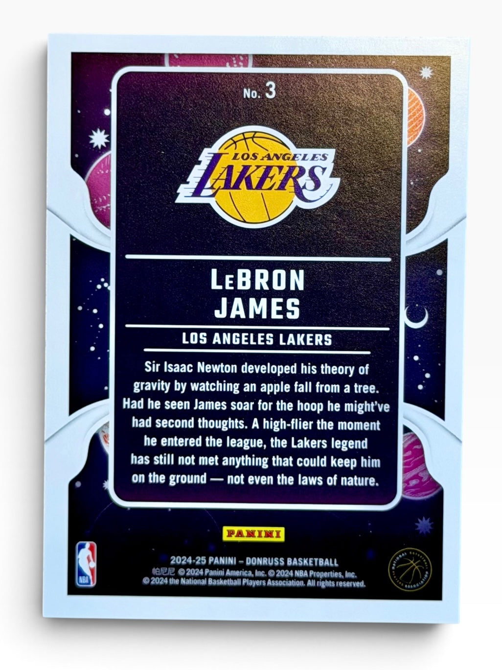 2024-25 Panini Donruss LeBron James Zero Gravity
