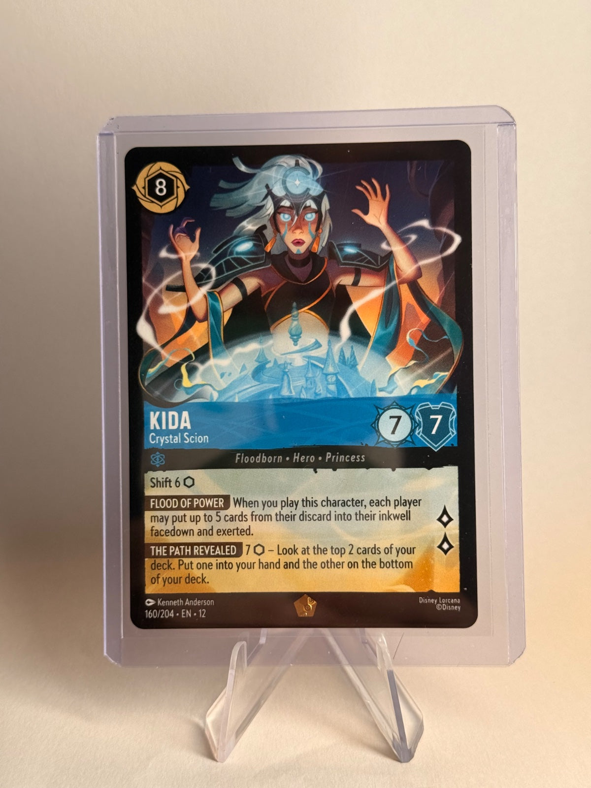Disney Lorcana Kida – Crystal Scion #160/204 Legendary – Wilds Unknown