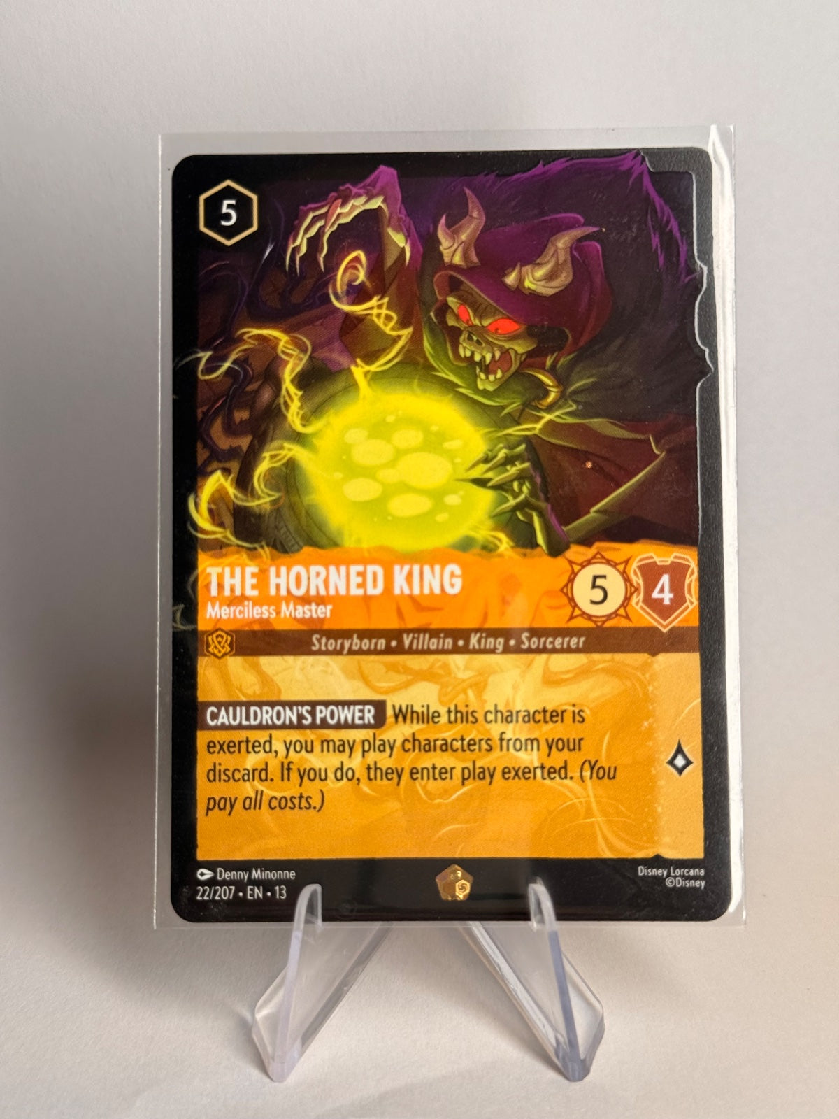 Disney Lorcana The Horned King – Merciless Master #22/207 Legendary – Attack of the Vine!