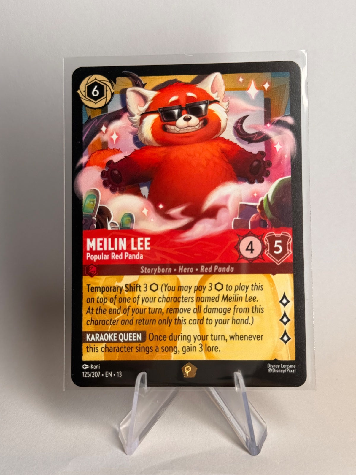 Disney Lorcana Meilin Lee – Popular Red Panda #125/207 Legendary – Attack of the Vine!