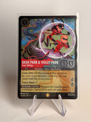 Disney Lorcana Dash Parr & Violet Parr – Super Siblings #133/207 Legendary – Attack of the Vine!