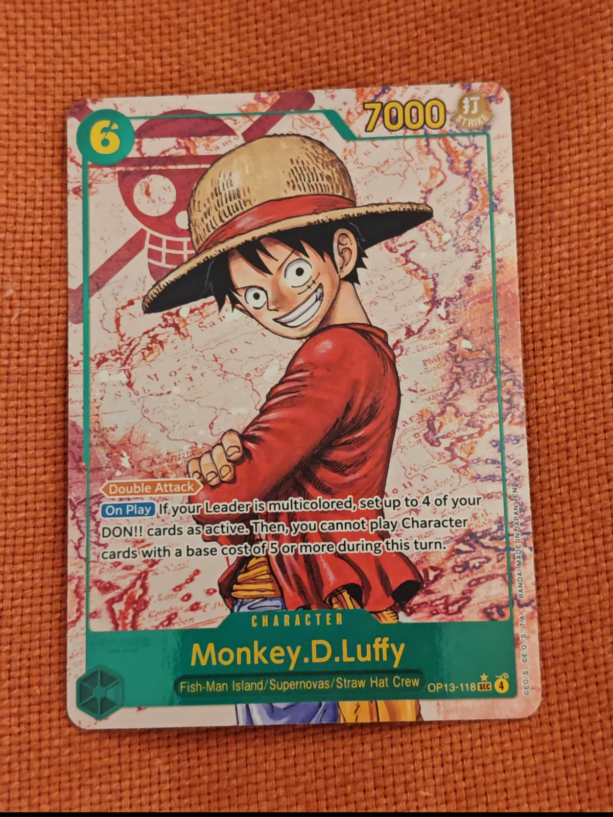 Monkey.D.Luffy (118) (Parallel) OP13-118 (Carrying On His Will)
