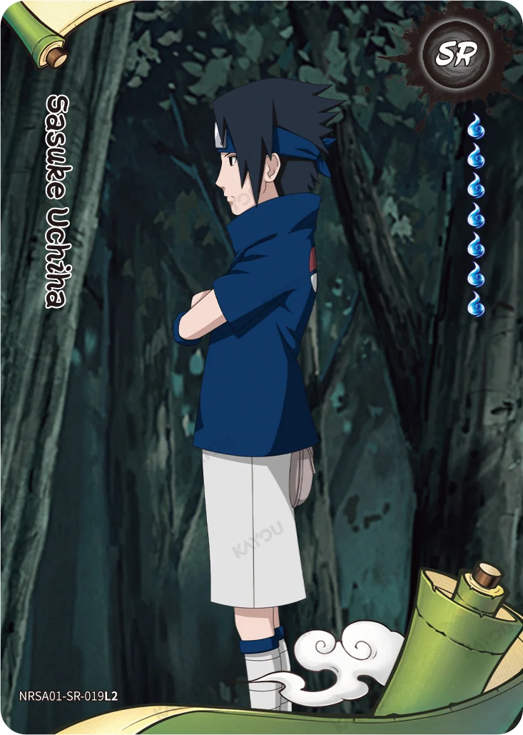 NARUTO KAYOU · SR Sasuke Uchiha NRSA01-SR-019L2  Heaven Scroll Series 1